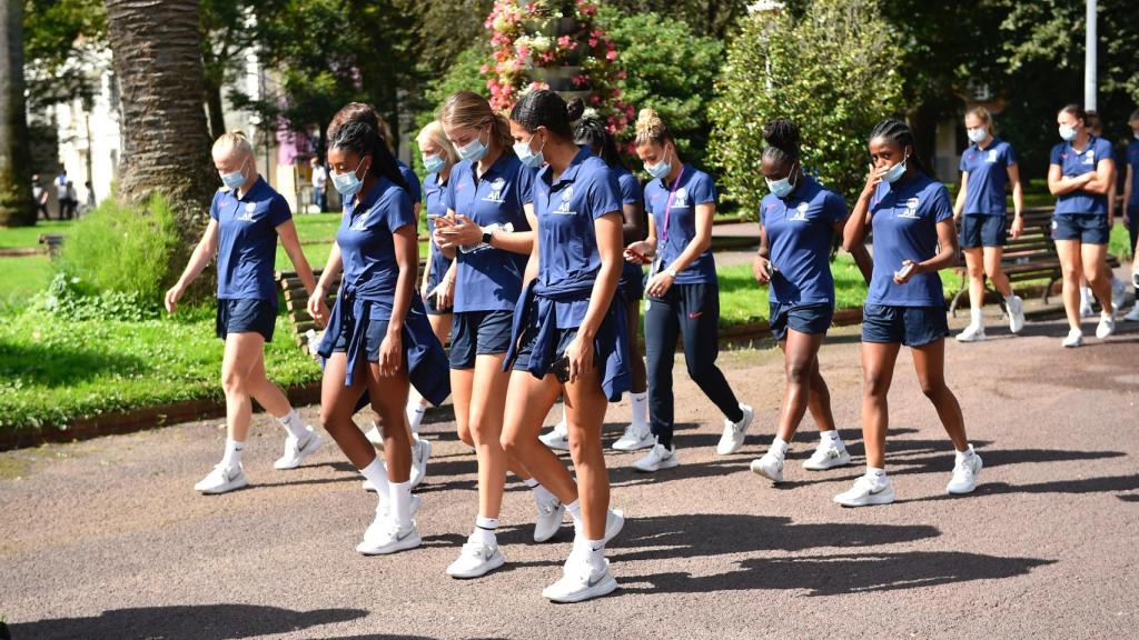 Las futbolistas del PSG, en la concentración de la Women's Champions League. Foto: Twitter (@PSG_Feminines)