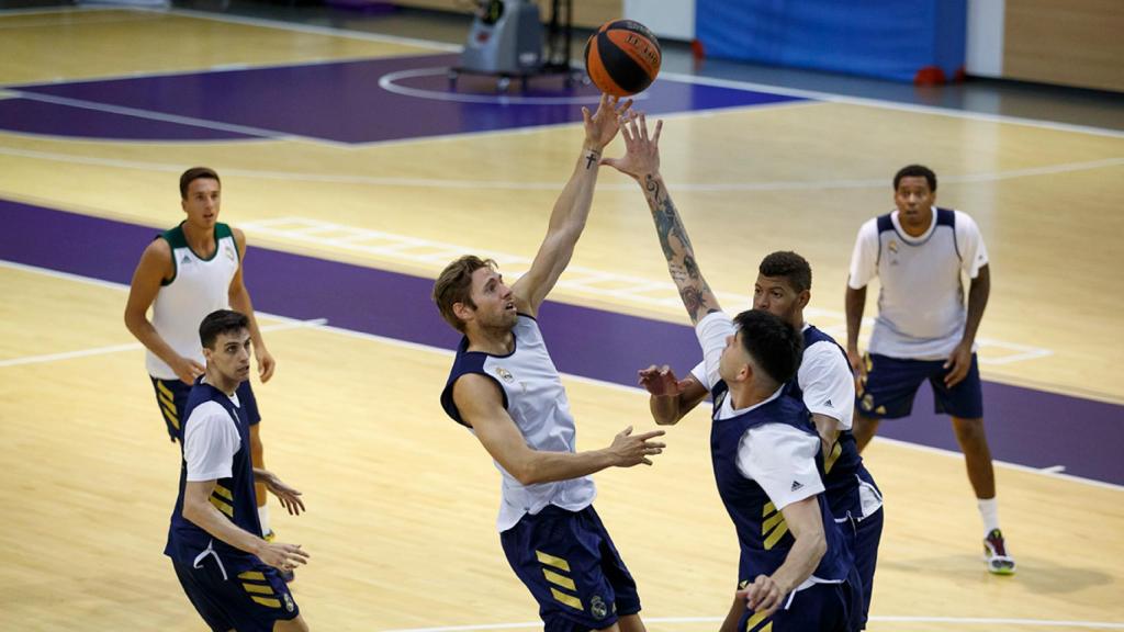 Entrenamiento del Real Madrid de Baloncesto