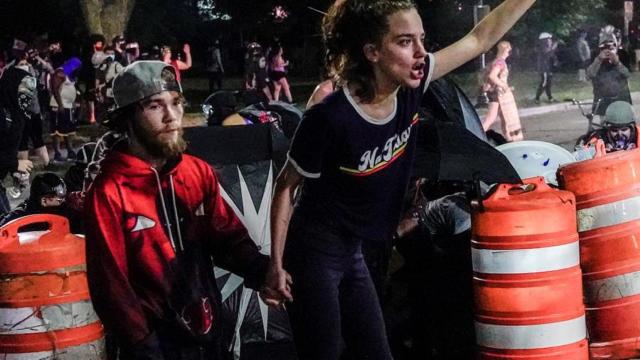 Manifestantes en Kenosha, en el estado de Wisconsin. Efe