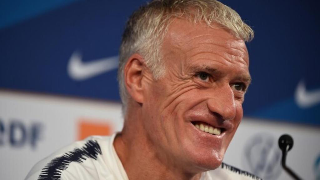 Didier Deschamps, durante una rueda de prensa