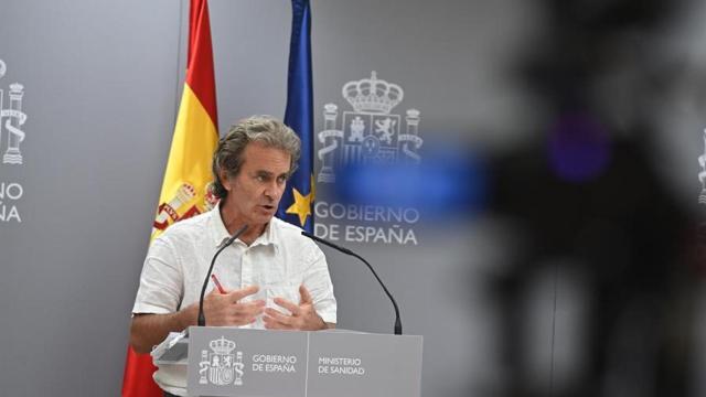 Fernando Simón en la rueda de prensa de este jueves.