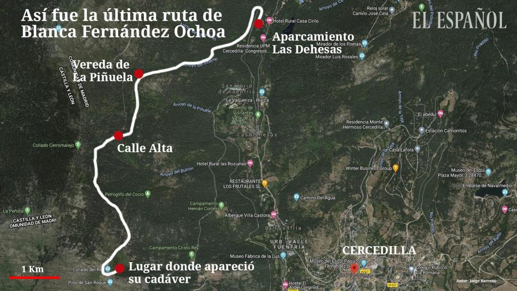 Así fue la última ruta de Blanca Fernández Ochoa.
