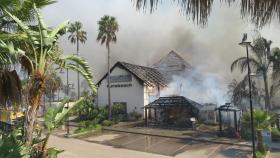 El incendio ha arrasado el club marbellí de Rosauro Varo.