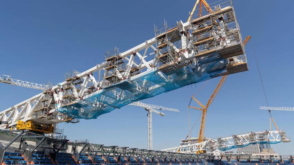 Imagen de las obras del Nuevo Bernabeu.