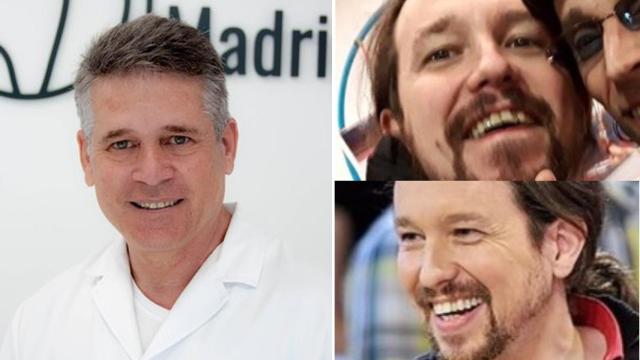 A la izquierda, el odontólogo Omar Castro, dentista de Pablo Iglesias.