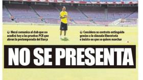 La portada del diario Mundo Deportivo (30/08/2020)
