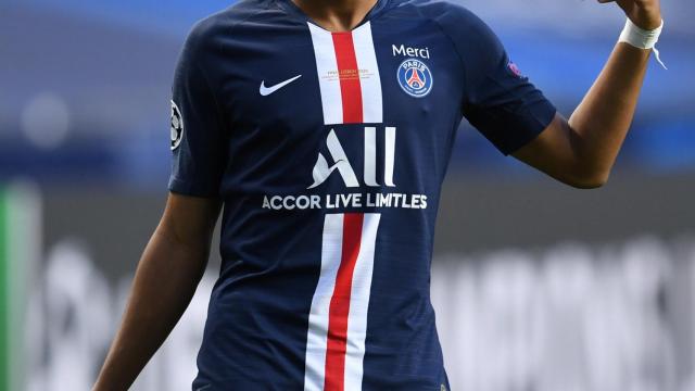 Kylian Mbappé, durante la final de la Champions League 2019/2020