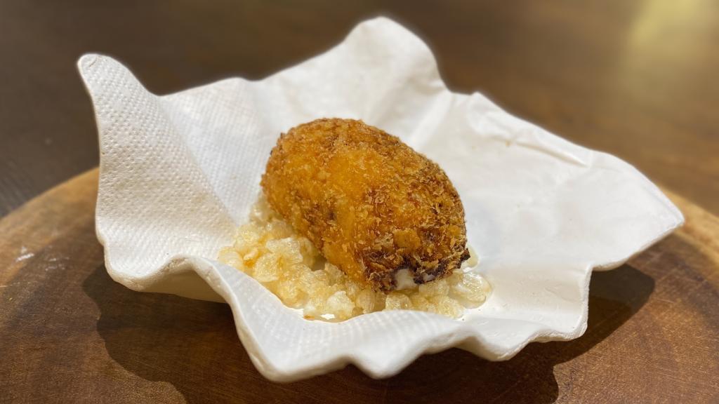 Croqueta de jamón en Cañitas Maite (Casas-Ibáñez)