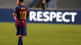 Leo Messi, durante el Barcelona - Bayern de Múnich de la Champions League