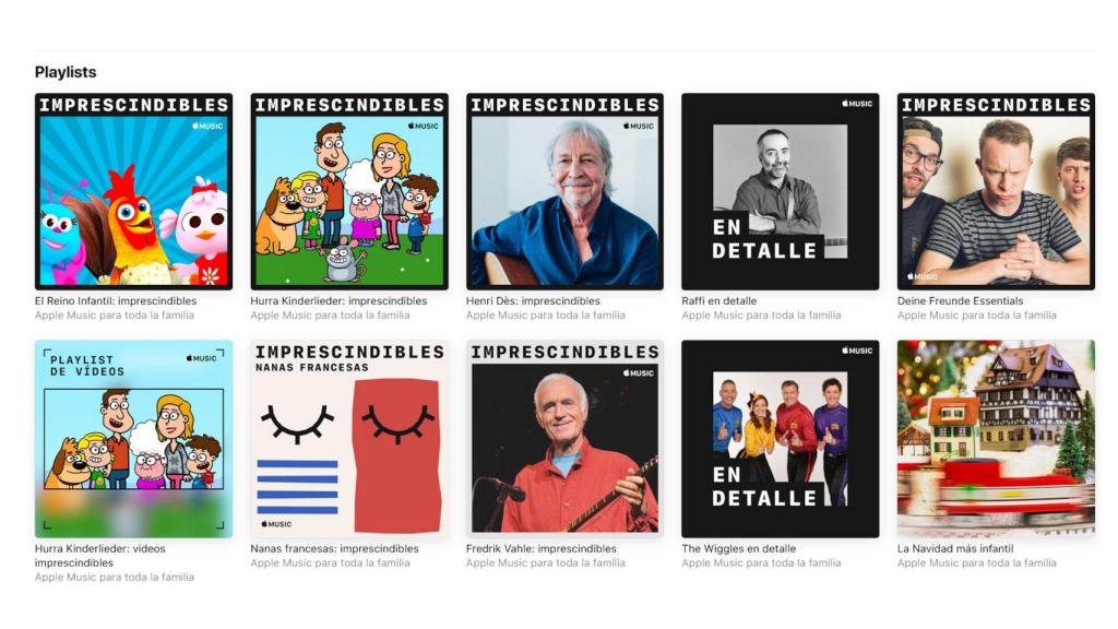 Listas de Apple Music para toda la familia