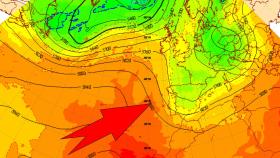 El paso de la vaguada sobre la Península Ibérica. AEMET/SINOBAS