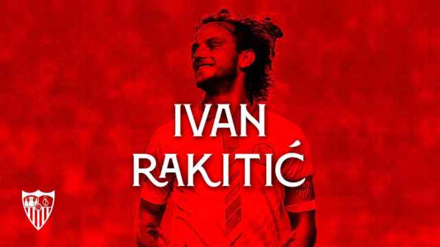 Ivan Rakitic, en el anuncio de su traspaso al Sevilla