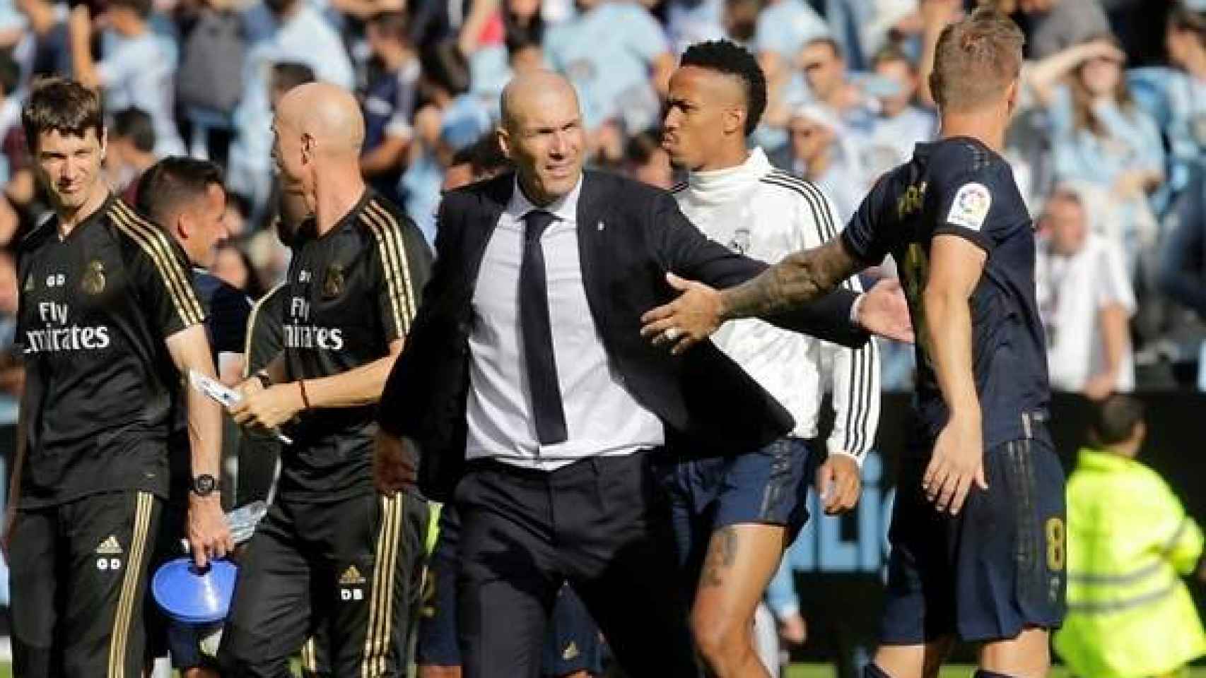 Zidane y Kroos, durante un partido del Real Madrid