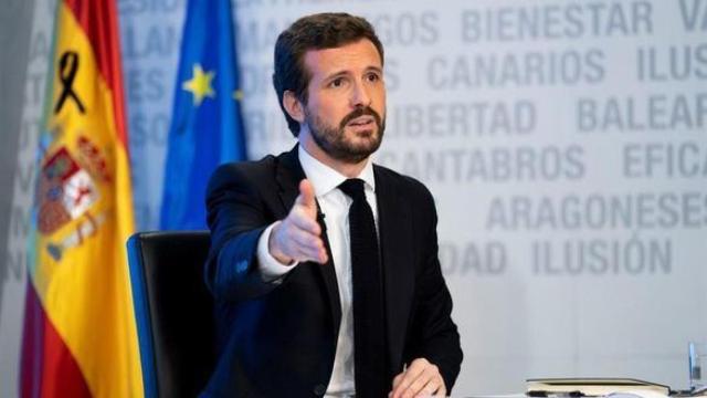 El presidente del PP, Pablo Casado, en una imagen de archivo.