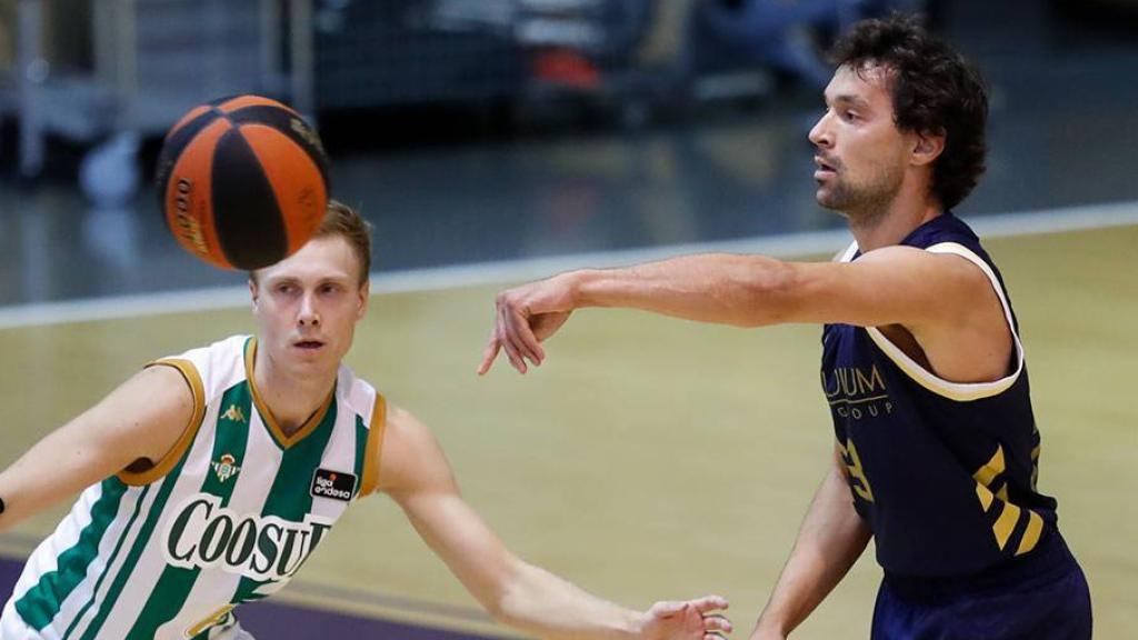 Sergio Llull, durante el amistoso entre Real Madrid y Coosur Betis