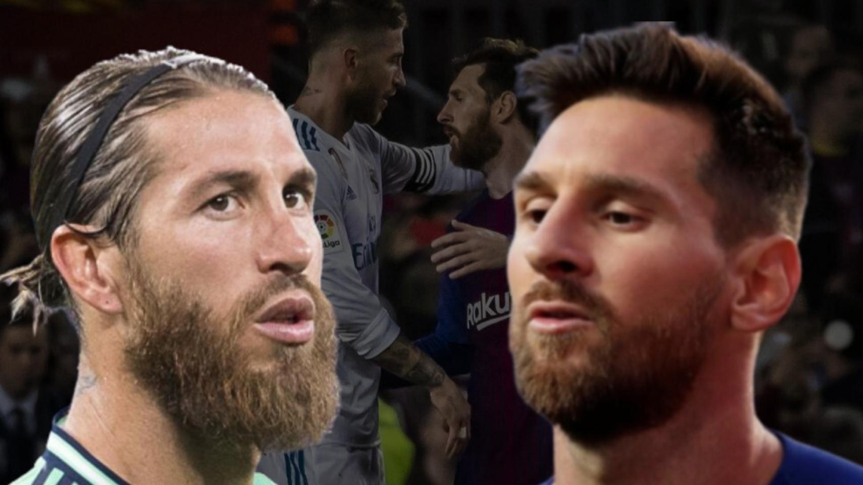 Sergio Ramos y Lionel Messi