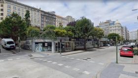 Vista de la Plaza de Vigo, en A Coruña