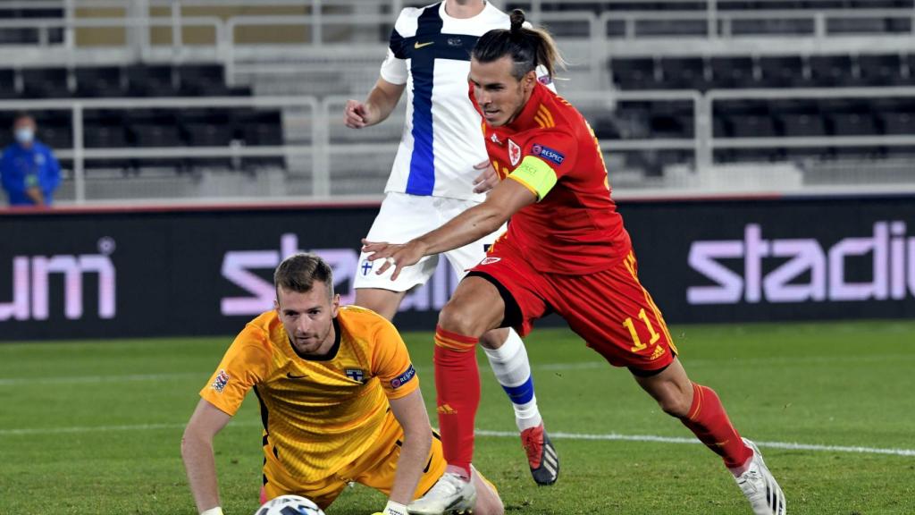 Gareth Bale, con la selección de Gales