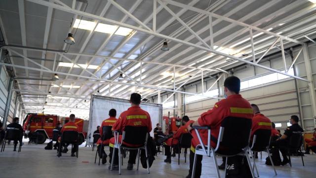 Uno de los contingentes de rastreadores de las Fuerzas Armadas, concretamente de la UME.