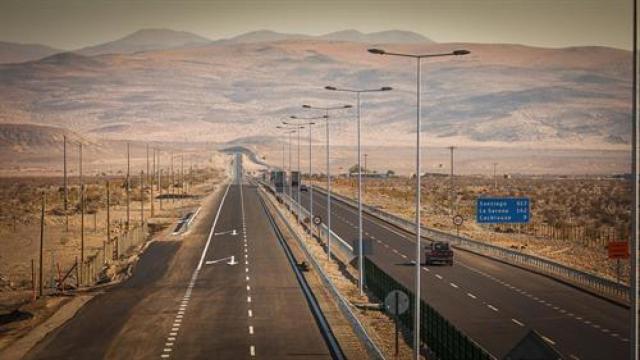 La autopista Vallenar-Caldera.