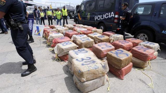 Un alijo de cocaína incautado por la Policía Nacional en Galicia.