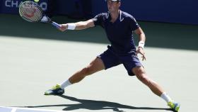 Pospisil, durante el partido ante Bautista.