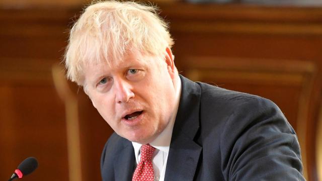 Boris Johnson durante una reunión de su Ejecutivo.