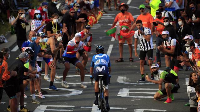 Los aficionados en la subida al Peyresourde del Tour de Francia 2020