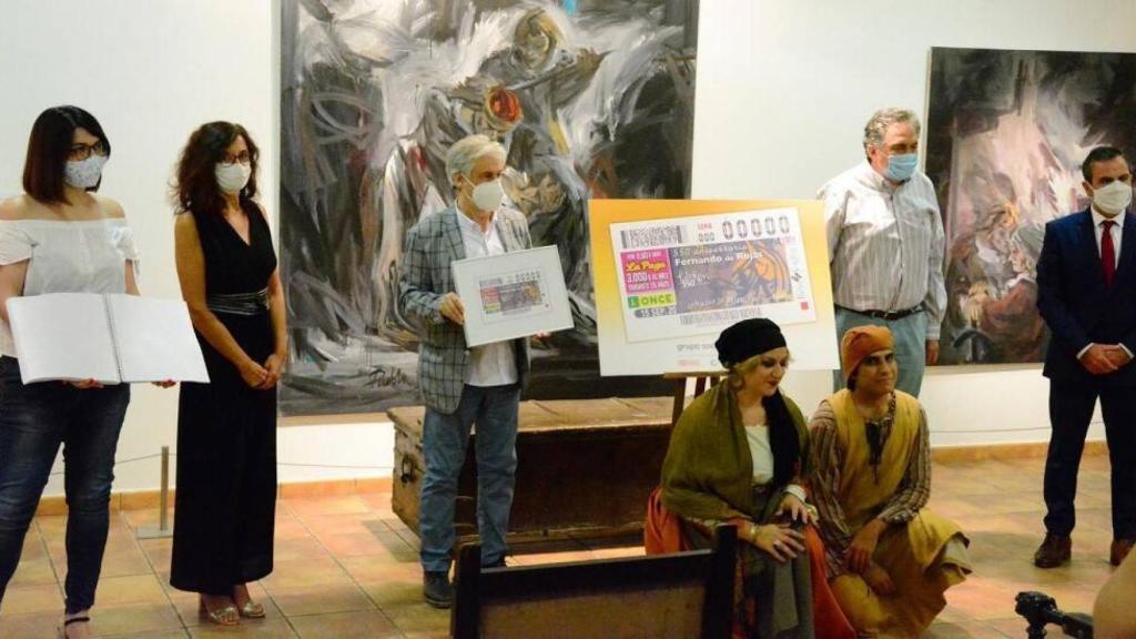 Acto de presentación del Cupón de la ONCE del día 15 en La Puebla de Montalbán