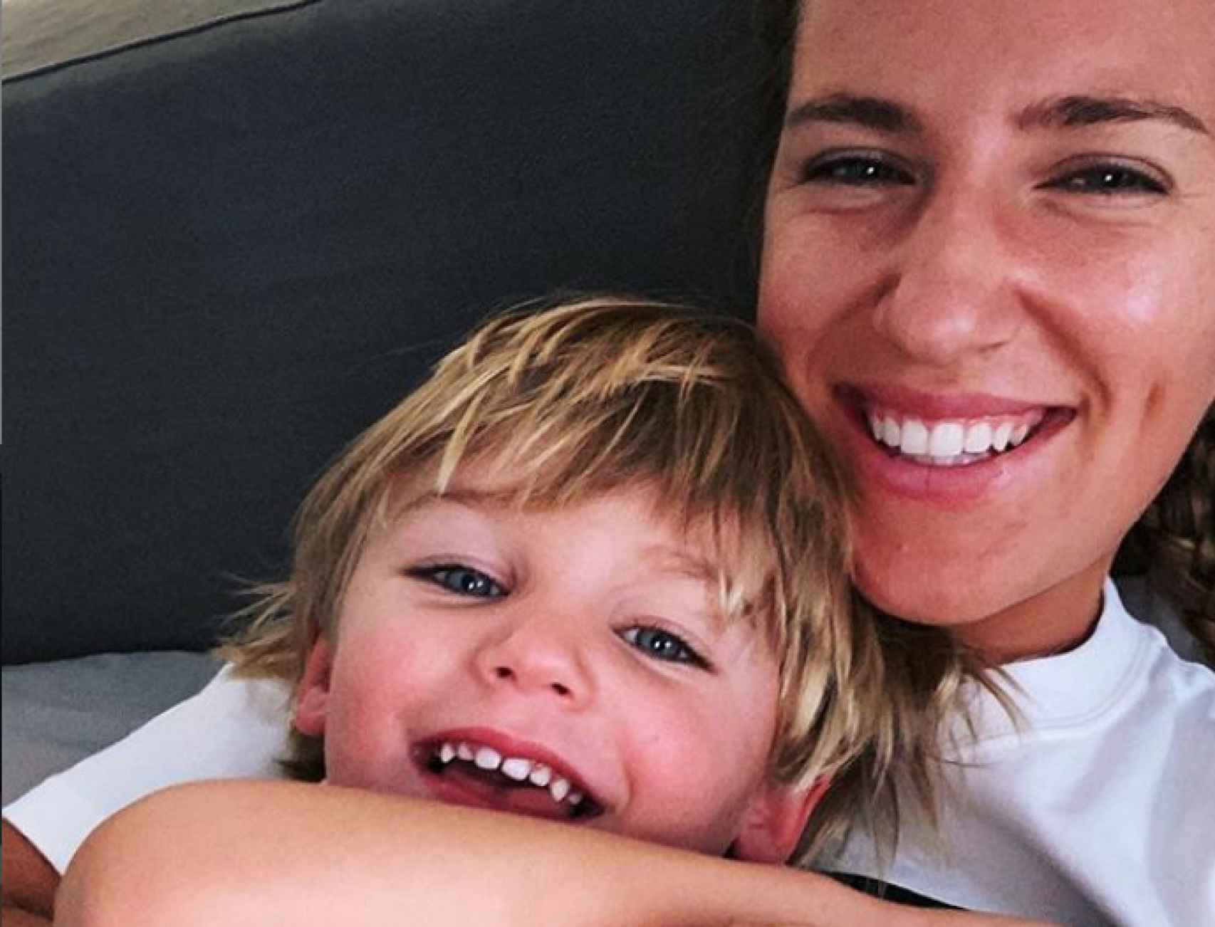Victoria Arazenka y su hijo, en su última publicación de Instagram