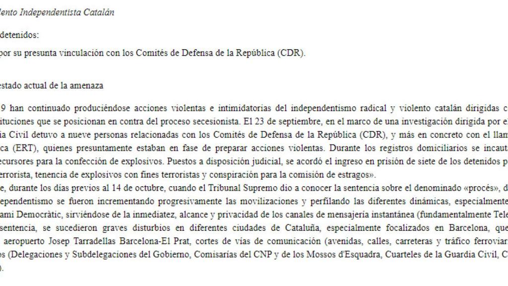 Extracto de la Memoria de la Fiscalía.