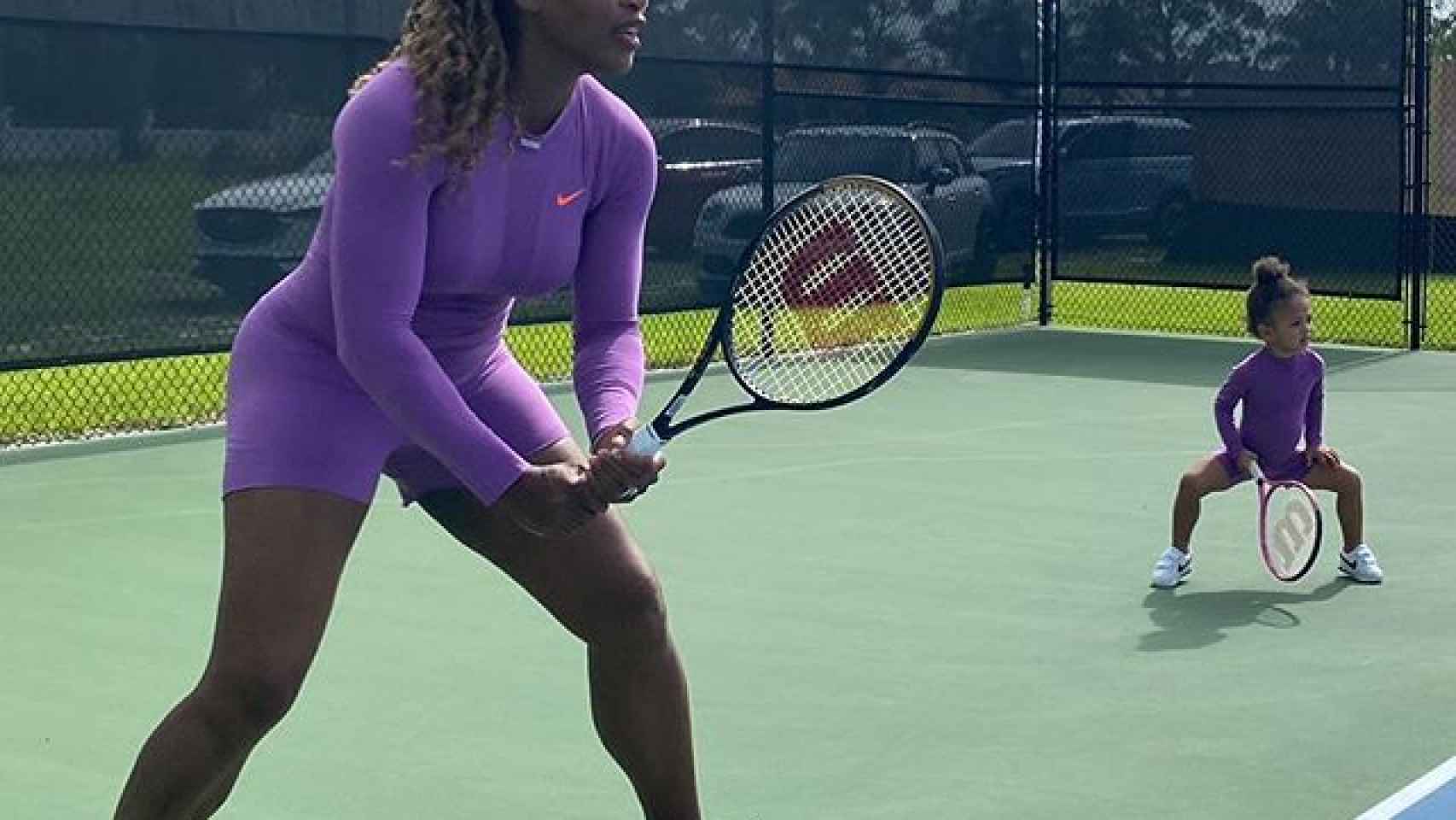 Serena Williams y su hija Olympia