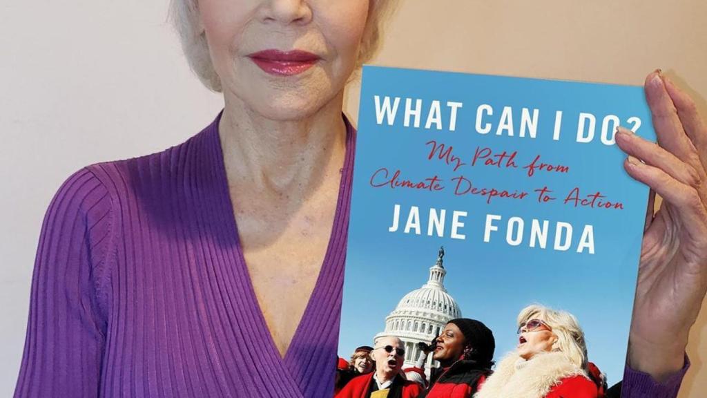 Jane Fonda y su último libro.