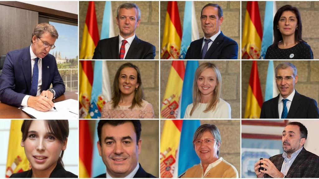 Estos son los rostros del cuarto gobierno de Feijóo en la Xunta de Galicia