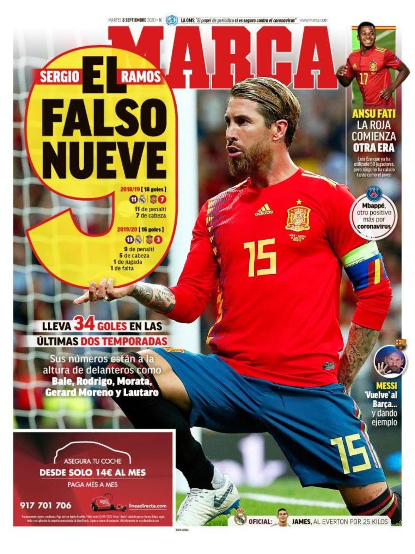 Portada MARCA 08-09-2020