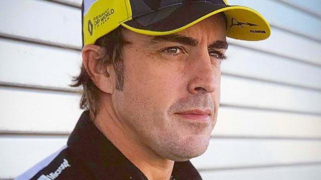 Fernando Alonso, con los colores de Renault