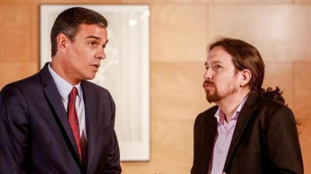 Pedro Sánchez y Pablo Iglesias.