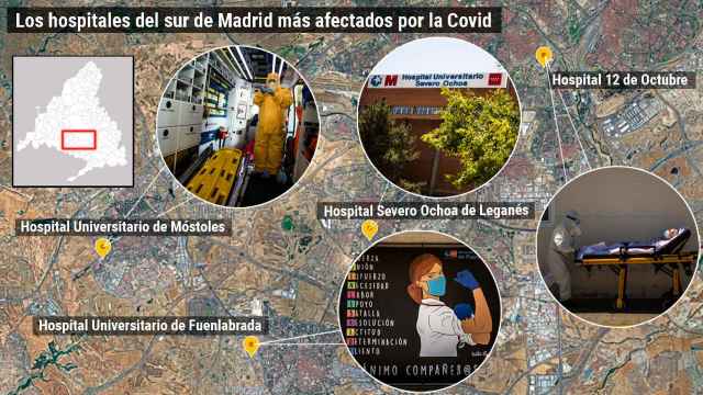 El coronavirus se ceba sobre el sur obrero de Madrid: la ruta por cuatro hospitales alarmados