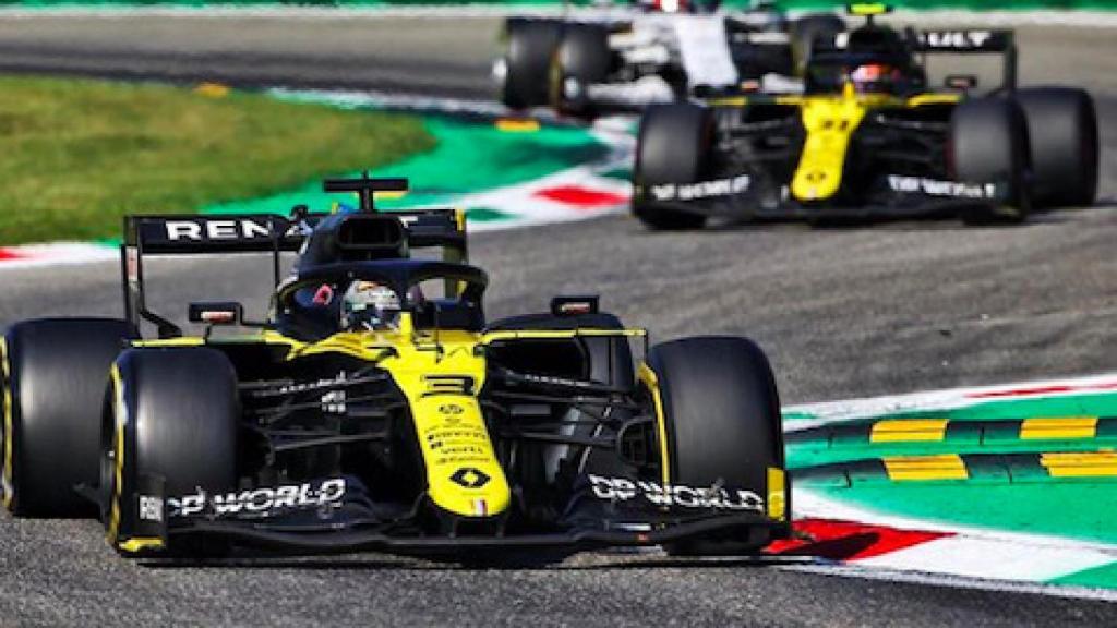 Los Renault en el GP de Italia