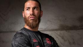 Sergio Ramos, con la tercera equipación del Real Madrid