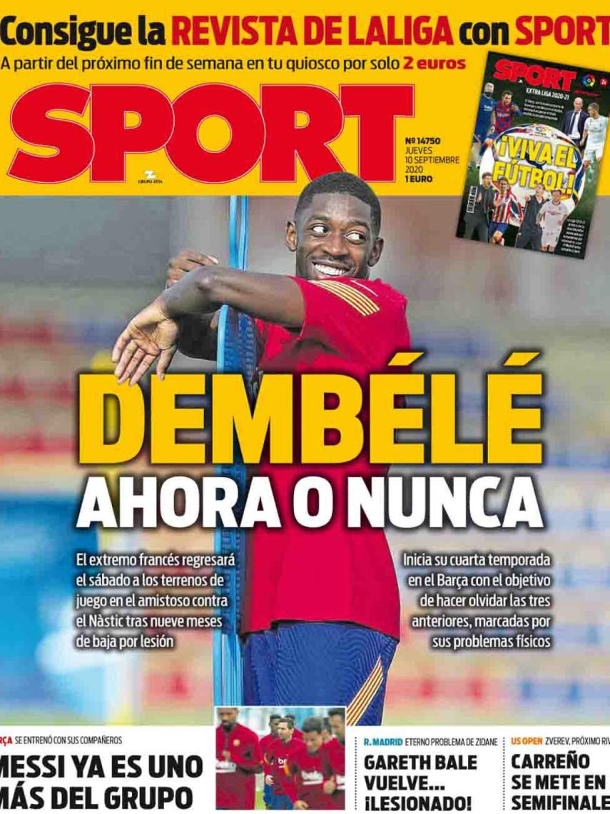 Portada Sport 10-09-2020