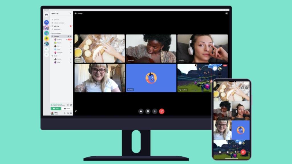Videollamada en Discord.