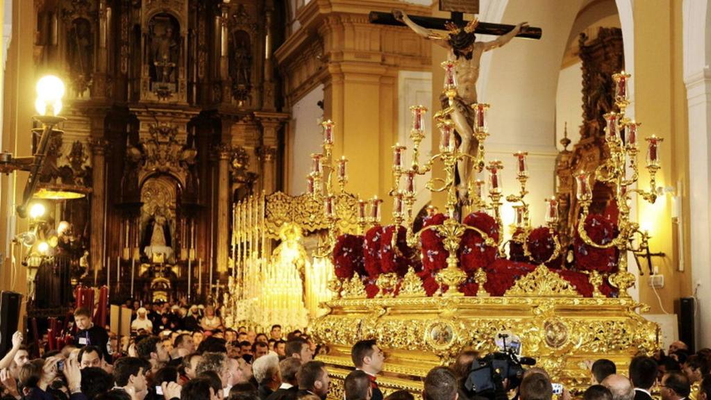 Un paso de Semana Santa de Sevilla.