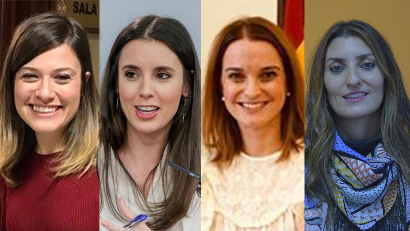 Laura Berja (PSOE), Irene Montero (Podemos), Marga Prohens (PP) y Sara Giménez (Ciudadanos).