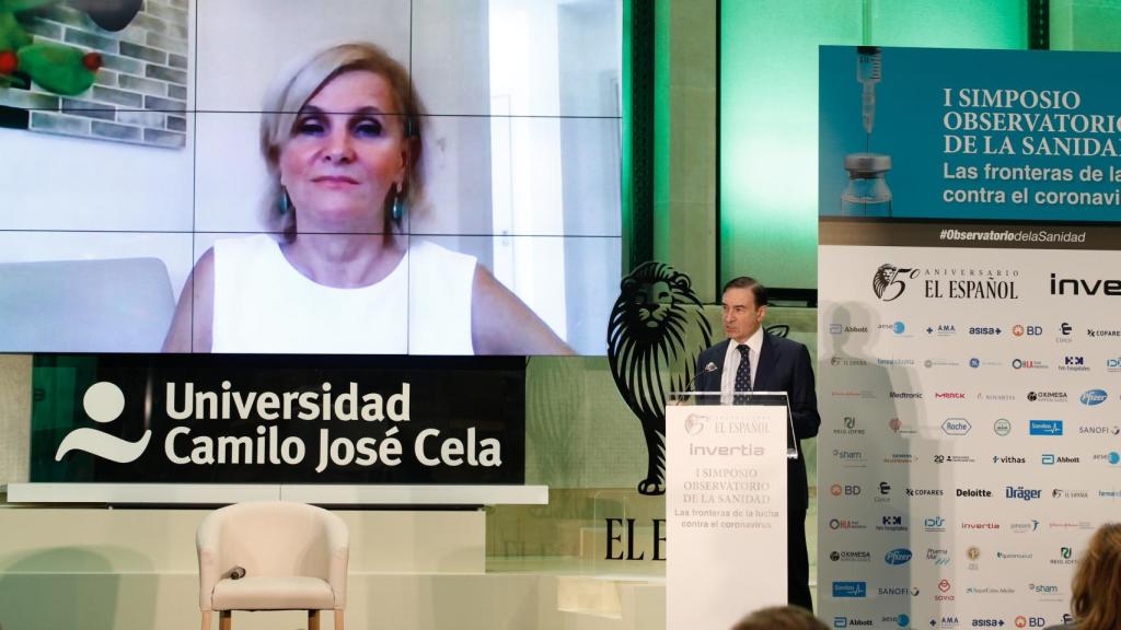 El presidente ejecutivo y director de EL ESPAÑOL, Pedro J. Ramírez, clausura el evento tras la intervención de María Neira, directora de Salud Pública de la OMS