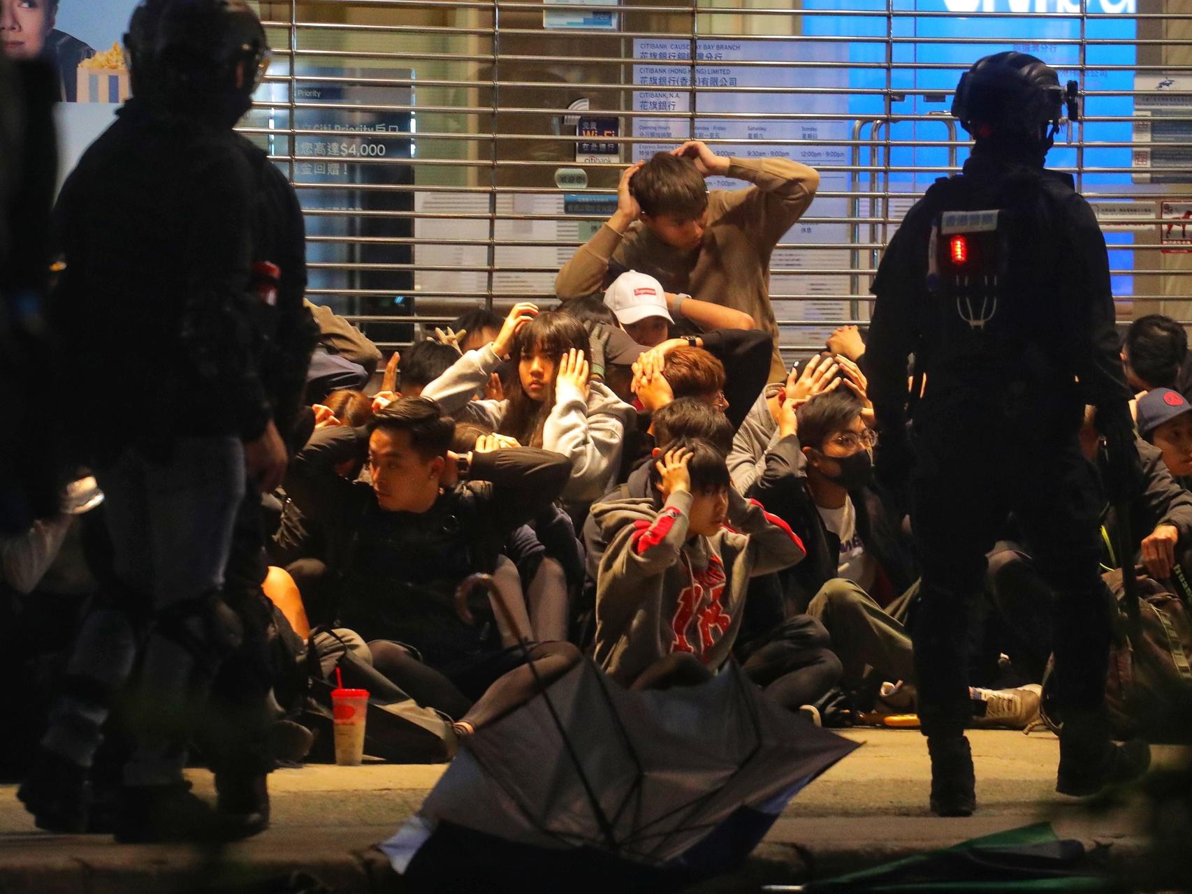 Protestas en Hong Kong.