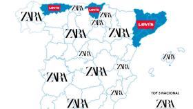 Zara es la marca de ropa favorita de España y Bershka la tercera