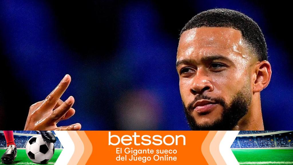 Memphis Depay, en un partido del Olympique de Lyon