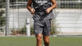 Asensio en el entrenamiento del Real Madrid