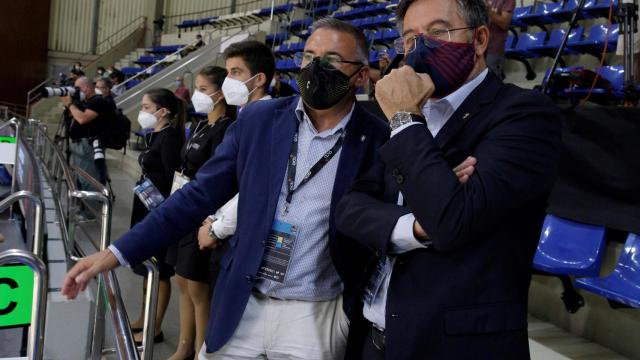 Josep María Bartomeu, durante la Supercopa Endesa